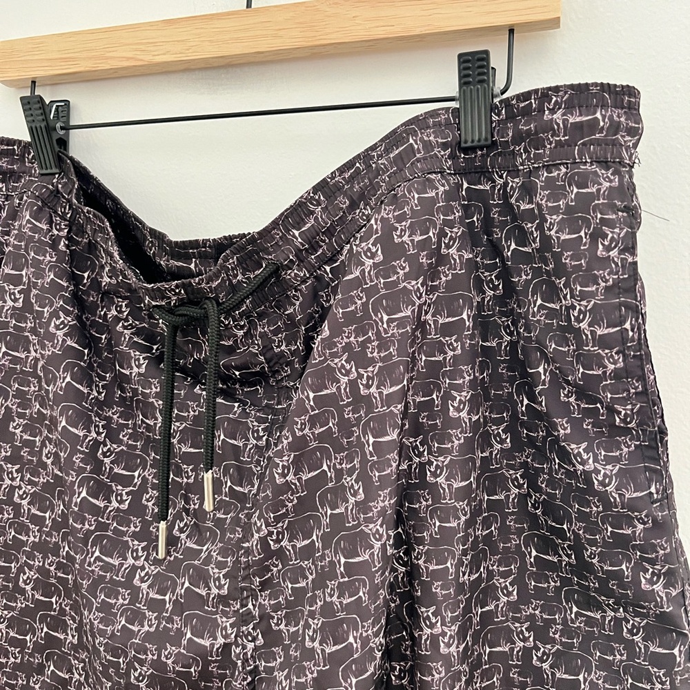 Jared Lang Patterned Drawstring Swim Shorts - image 2